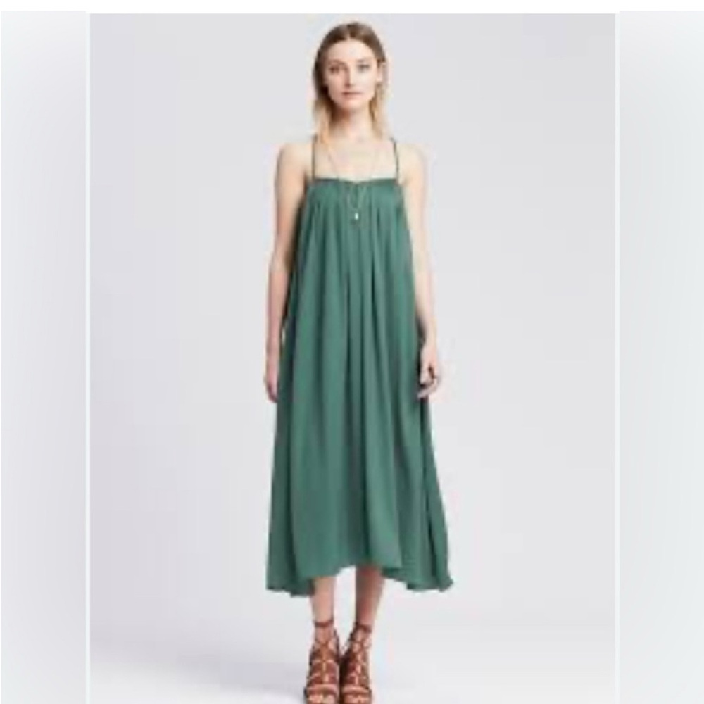 banana republic trapeze grew dress small